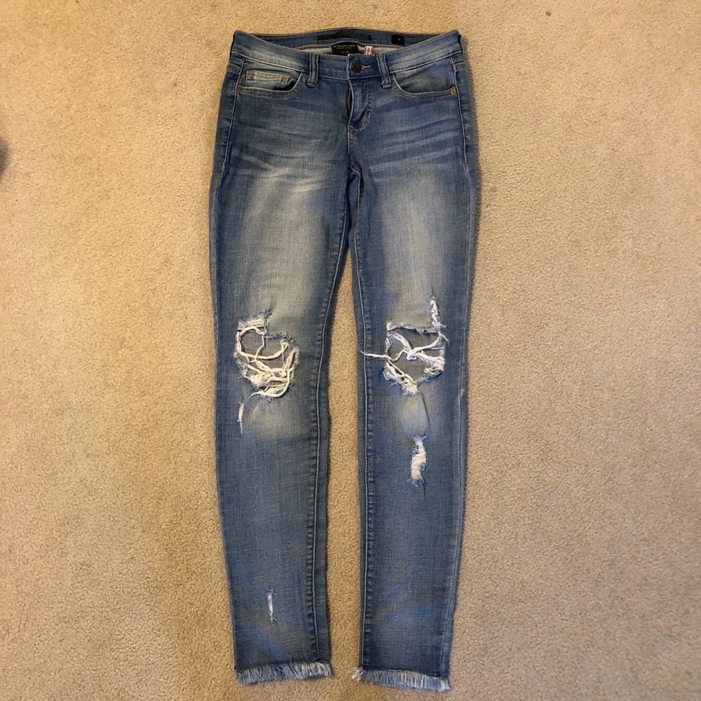 SP Black skinny jeans destroyed